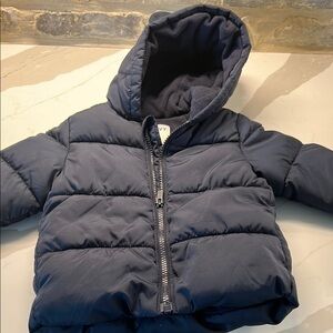 Navy Blue Kids Puffer Jacket
